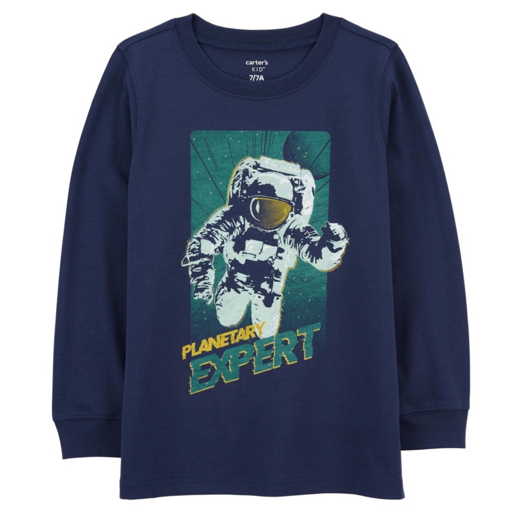Carter’s Boys Astronaut Space Planetary Expert Tee Shirt